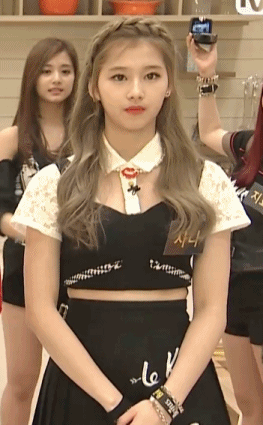 트와이스 미나토자키 사나 벼머리 소화력 gif | 인스티즈