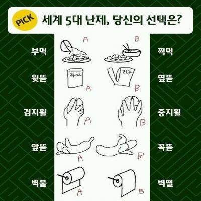 세계 5대 난제 여러분들의 선택은?? | 인스티즈