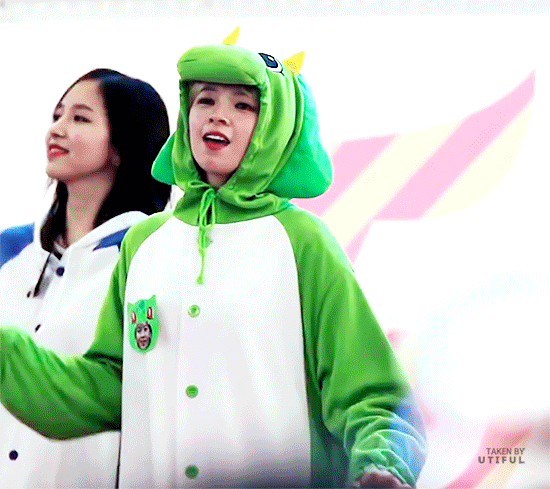 공룡옷 입고 귀여움 터지는 트와이스 정연 | 인스티즈