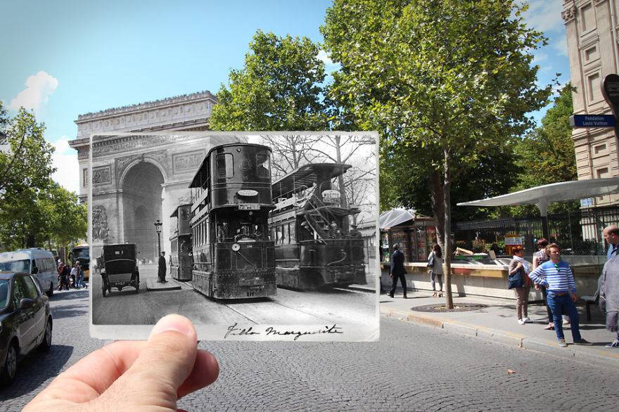 동일 장소에서 촬영된 프랑스 파리의 과거와 현재 | 인스티즈