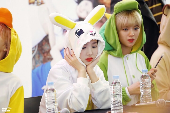 [트와이스] 혼자 앉아 있는 쭈구리 토끼 나연이(데이터주의) | 인스티즈