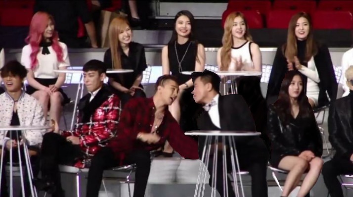 지효: 안 친한 선배님들이 내 양쪽에서 무슨 재미난 이야기를 하신다 | 인스티즈