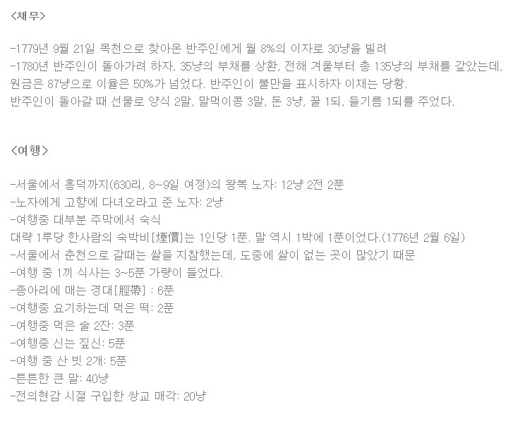  18세기 조선시대 물가 jpg | 인스티즈