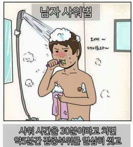 남자가 샤워할때 | 인스티즈