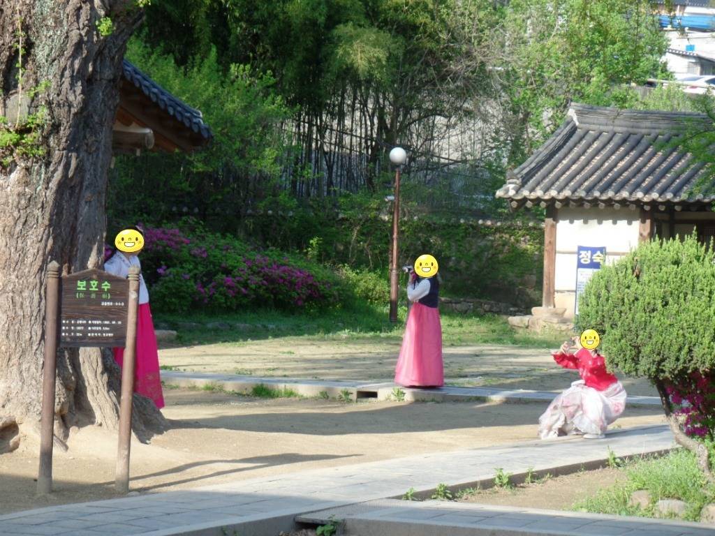 한복열풍이 분 전주한옥마을에서 예쁜 한복을 입고 한옥마을 거리 곳곳을 산책하는 아가씨들 | 인스티즈