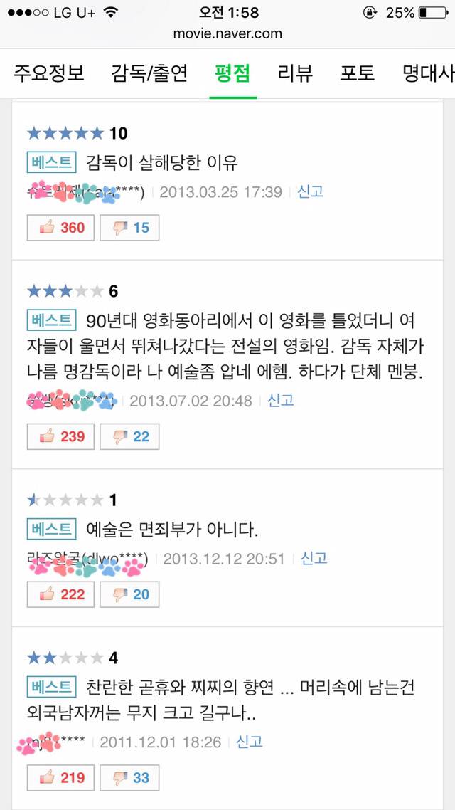 영화 하드코어 팬들에게 유명하다는 살로소돔의 120일 평점 | 인스티즈