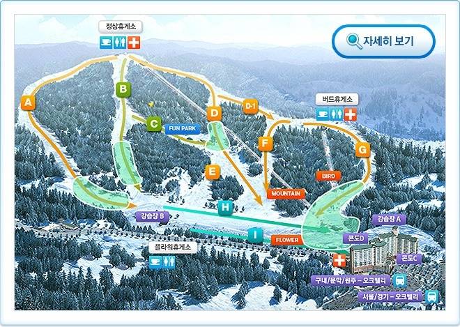 보드&스키의 계절♡ 각 스키장 슬로프를 비교해보아요! | 인스티즈