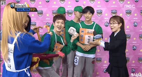 아육대에서 트와이스 사나가 한것.gif | 인스티즈