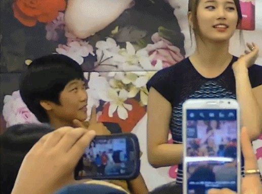 팬들 만날 때 수지 | 인스티즈