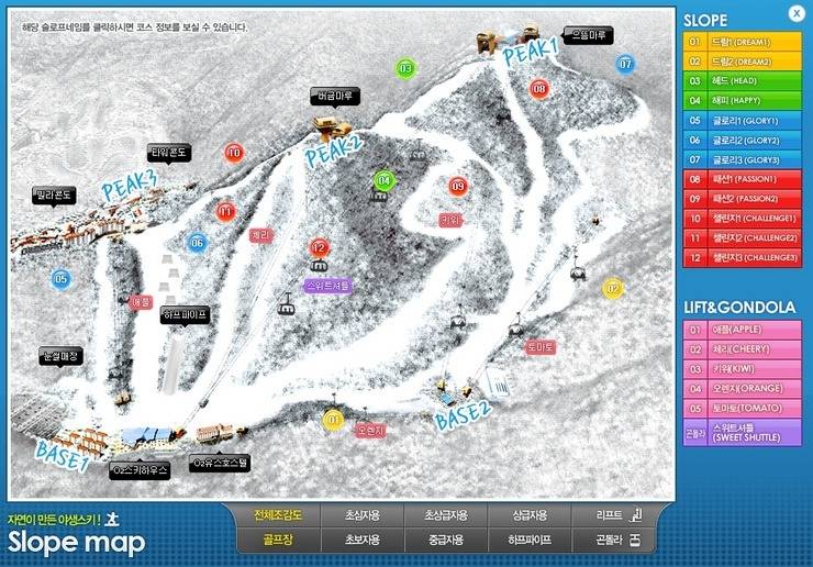 보드&스키의 계절♡ 각 스키장 슬로프를 비교해보아요! | 인스티즈
