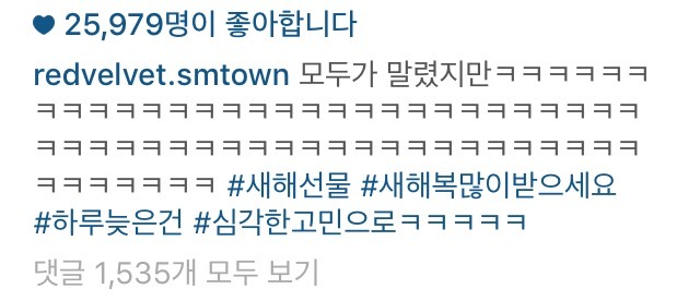 레드벨벳 새해 인사 | 인스티즈