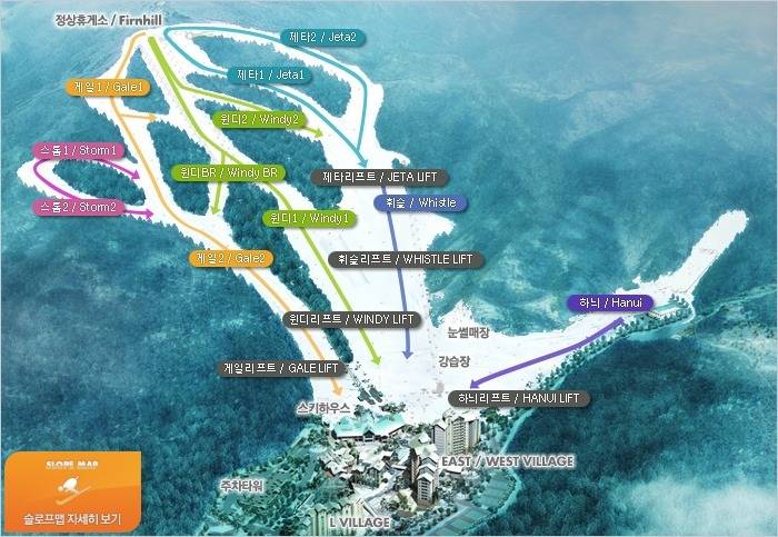 보드&스키의 계절♡ 각 스키장 슬로프를 비교해보아요! | 인스티즈