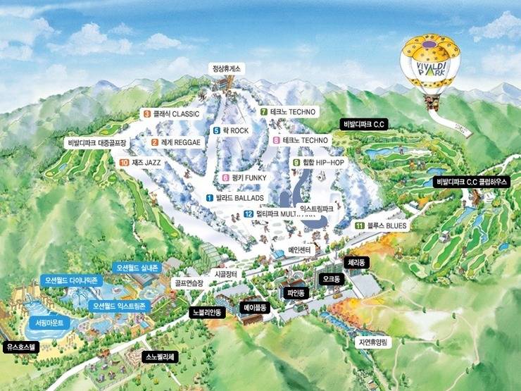 보드&스키의 계절♡ 각 스키장 슬로프를 비교해보아요! | 인스티즈