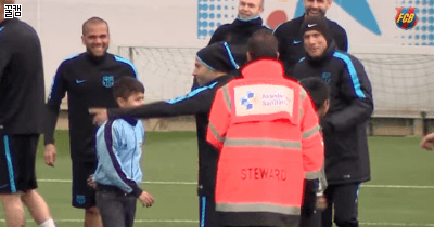 오늘자 바르셀로나 트레이닝세션 .gif | 인스티즈