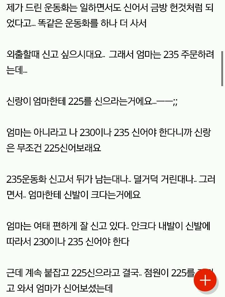 장모님 신발사이즈에 집착하는사위 | 인스티즈