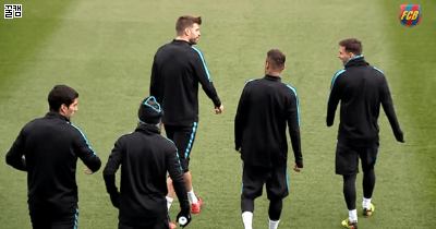 오늘자 바르셀로나 트레이닝세션 .gif | 인스티즈