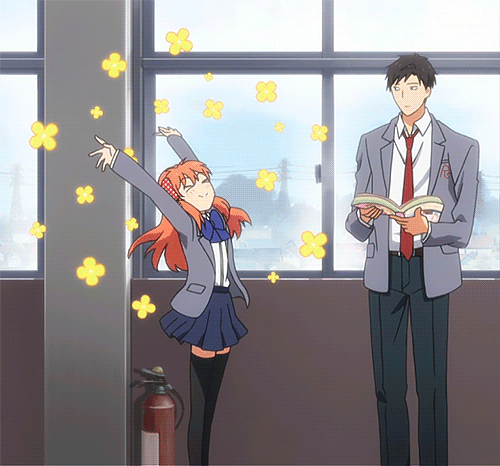  애니 속 교복 입은 커플들 | 인스티즈