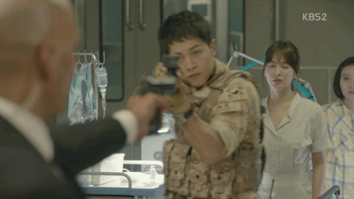 [태양의후예] 레전드 찍은 3회 엔딩 유시진 팬아트 | 인스티즈