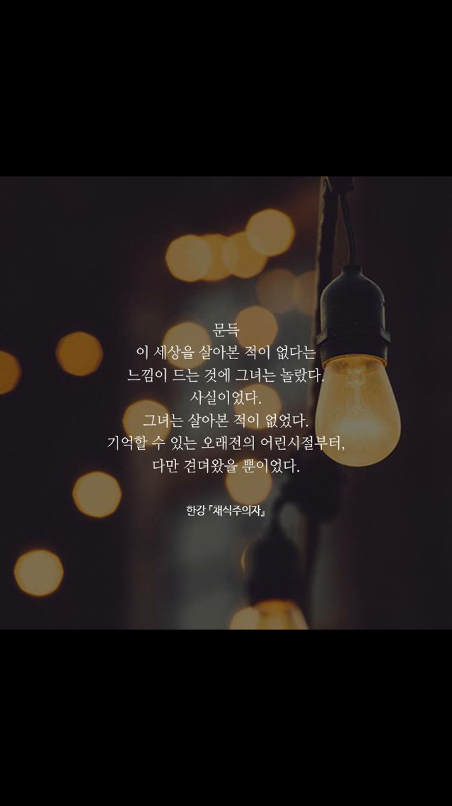 한강 [채식주의자] 속 문장들 | 인스티즈