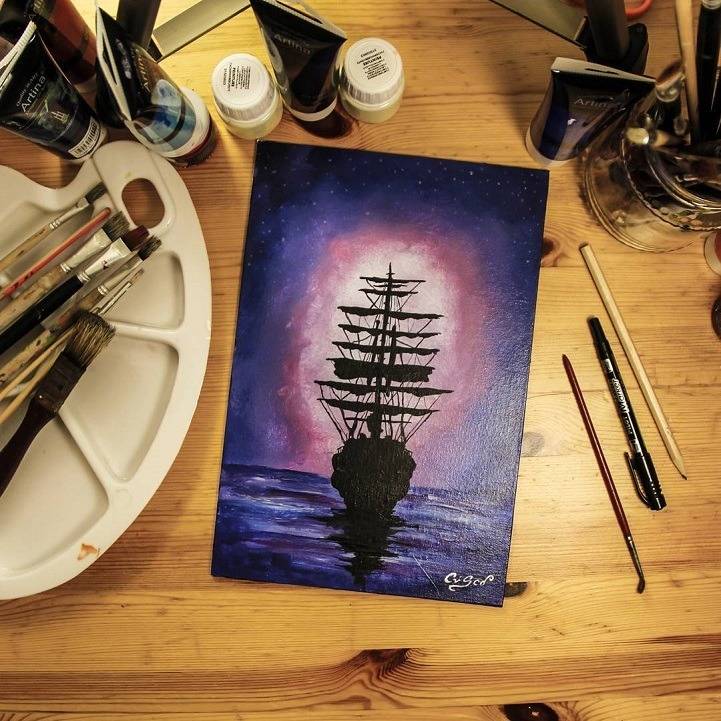 밤이 되면 밝아지는 풍경그림 | 인스티즈