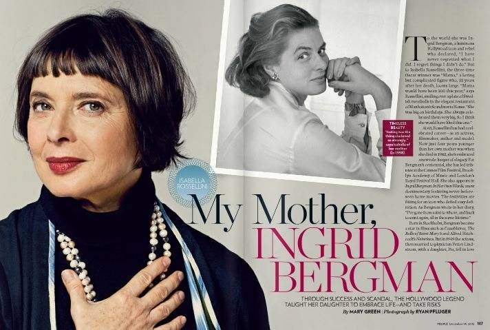 [이사벨라로셀리니] 랑콤하면 떠오르는 여배우(잉그리드 버그만 딸) | 인스티즈