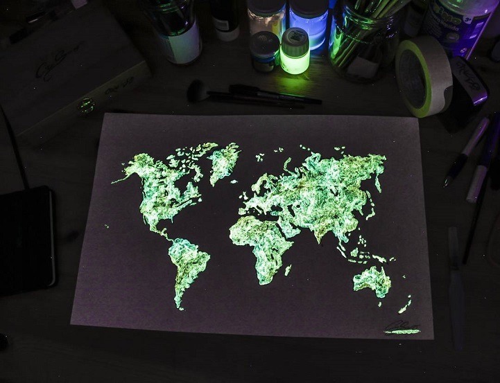 밤이 되면 밝아지는 풍경그림 | 인스티즈