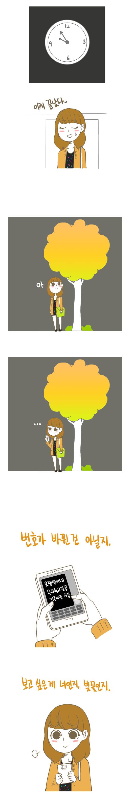 [썸툰주의] 남자들 벚꽃보면 공감.jpg | 인스티즈