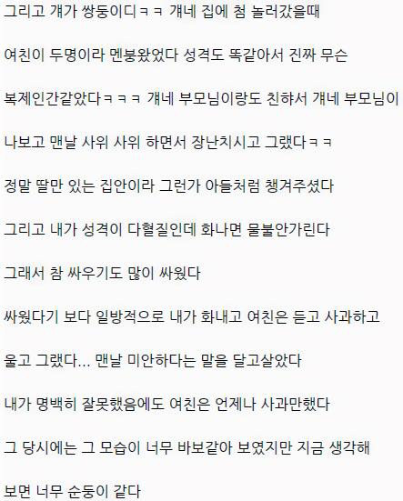 어느 남자가 술먹고 쓴 하늘 나라간 전여친 이야기.jpg | 인스티즈