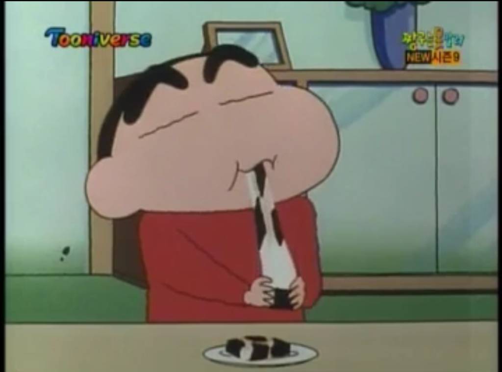 짱구가 구워 먹는 저건 뭘까 떡일까?치즈일까? | 인스티즈