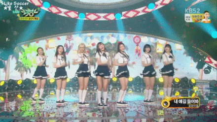 160805 뮤직뱅크 오마이걸 - 내 얘길 들어봐(A-ing).gif | 인스티즈