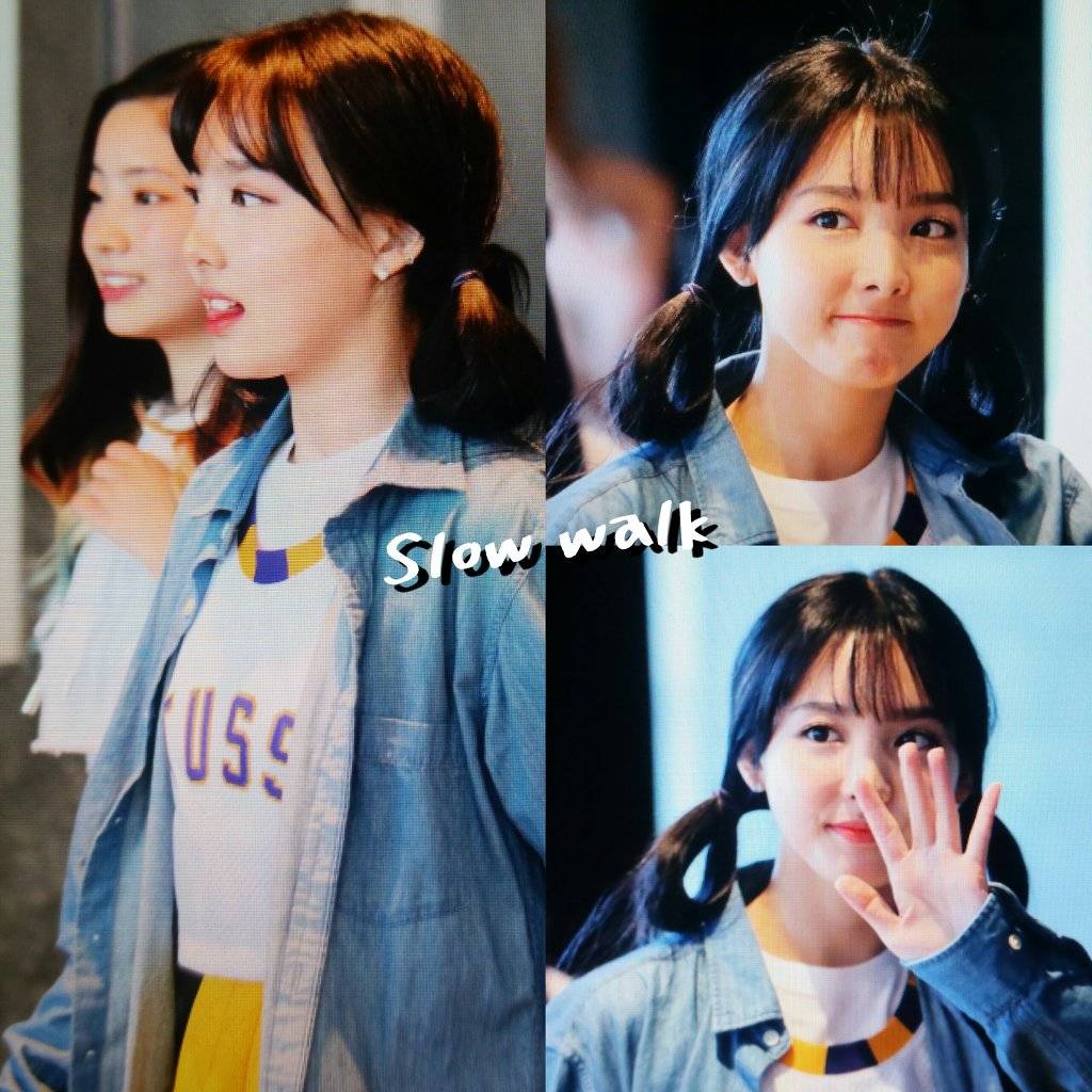 머리 모양 특이하게 이쁜 오늘자 트와이스 나연 | 인스티즈