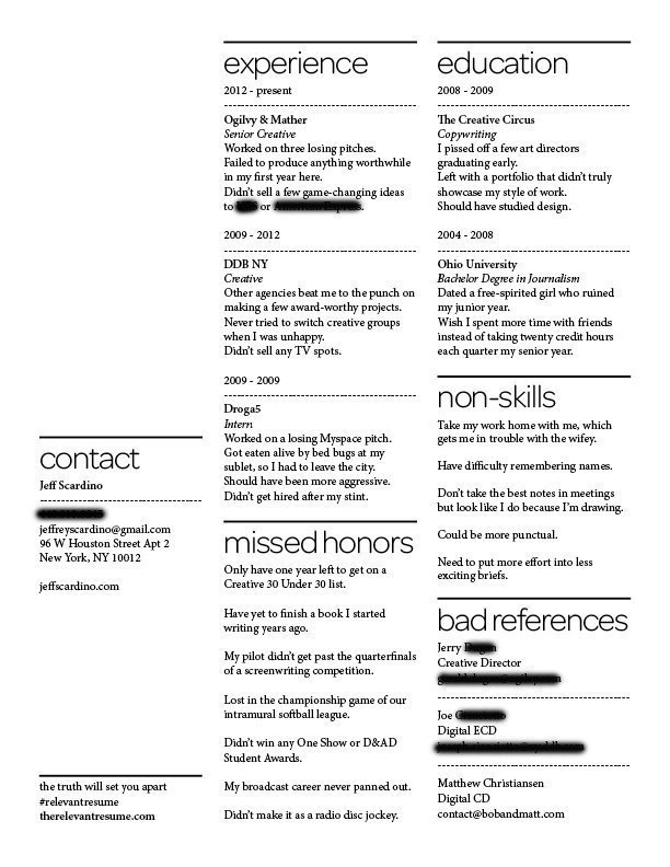 21가지 창의적인 해외 이력서들 | 인스티즈