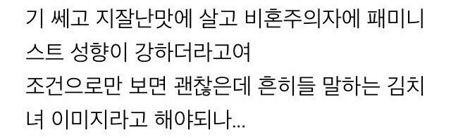 일부 한국남자들이 생각하는 김치녀의 기준 | 인스티즈