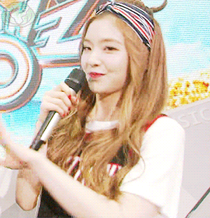 머리띠 한 아이린.gif | 인스티즈