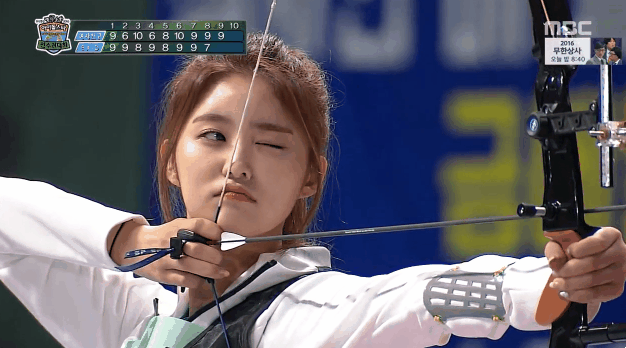 아육대 양궁 2연패 EXID 하이라이트.gif | 인스티즈