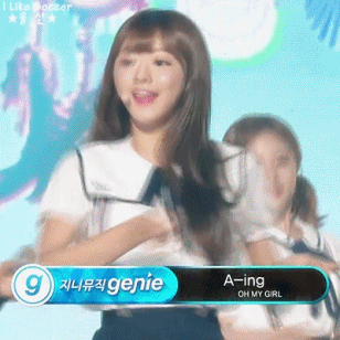 160805 뮤직뱅크 오마이걸 - 내 얘길 들어봐(A-ing).gif | 인스티즈