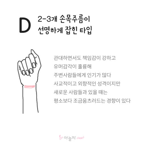 손목주름으로 보는 성격 | 인스티즈