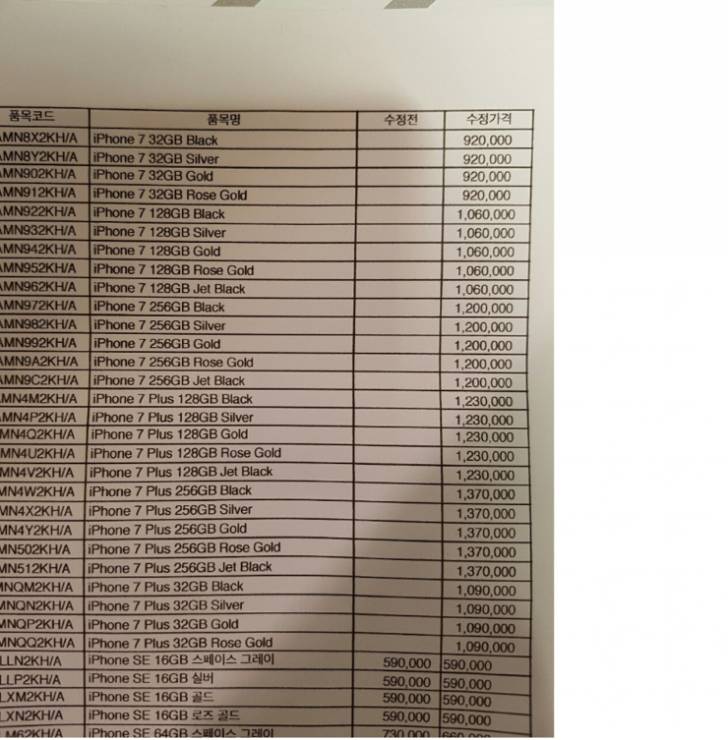 아이폰7 국내 가격.jpg | 인스티즈