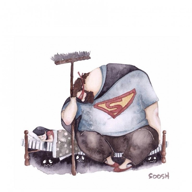 아빠와 딸의 사이를 보여주는 그림 | 인스티즈