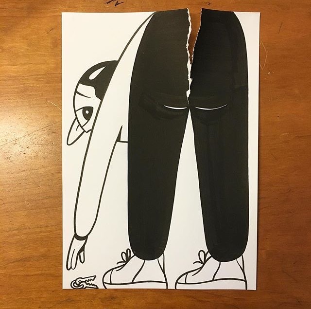 A4 용지 한 장으로 만드는 아트 | 인스티즈