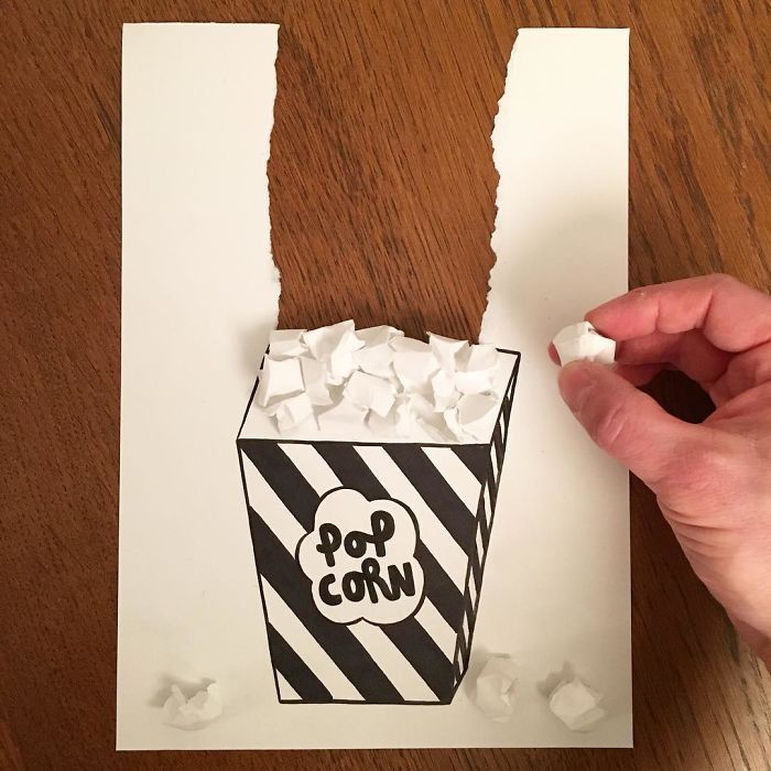 A4 용지 한 장으로 만드는 아트 | 인스티즈