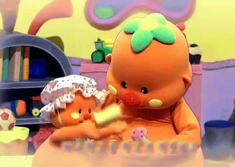 아이스크림 뺏기는 뿡치.gif | 인스티즈