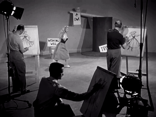 초기 디즈니가 작화 그리던 법 .gif | 인스티즈