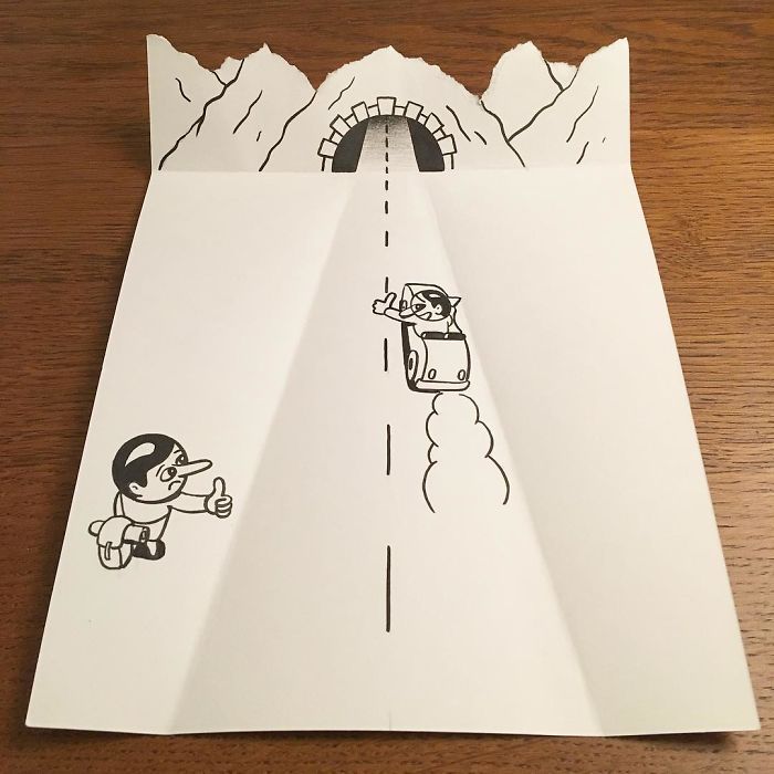 A4 용지 한 장으로 만드는 아트 | 인스티즈