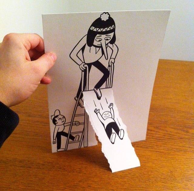 A4 용지 한 장으로 만드는 아트 | 인스티즈