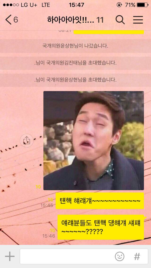 어느 약빤사람의 국회의원들 카톡 | 인스티즈