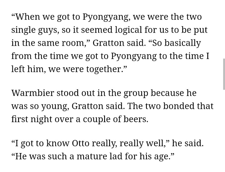 북한에 피랍됐었던 오토 웜비어와 함께 방을 쓴 영국인이 밝힌 스토리 | 인스티즈