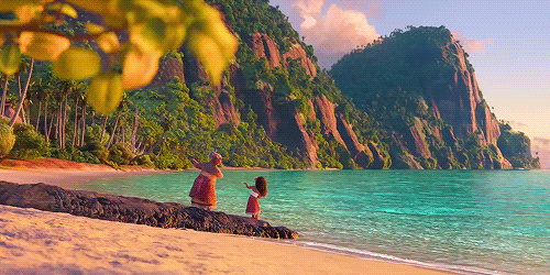 [모아나] 태평양 섬 여행 가고싶어지는 모아나.gif | 인스티즈