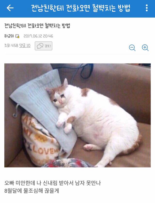 전남친한테 전화오면 철벽치는 방법 | 인스티즈