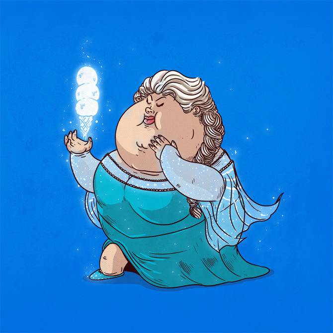 모든 캐릭터를 뚠뚠이로 만들어버린 Alex Solis의 Famous Chunkies 시리즈 (1) | 인스티즈